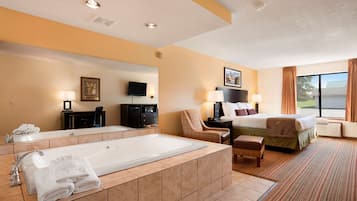 Studio Suite, 1 King Bed, Non Smoking | In-room safe, desk, blackout drapes, iron/ironing board