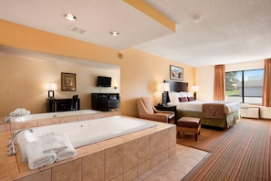 Studio Suite, 1 King Bed, Non Smoking | In-room safe, desk, blackout drapes, iron/ironing board