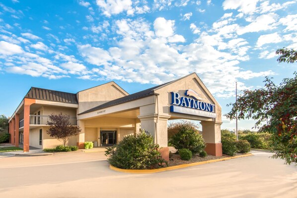 Welcome to Baymont Suites, where a beautiful entrance sets the tone for a comfortable stay.