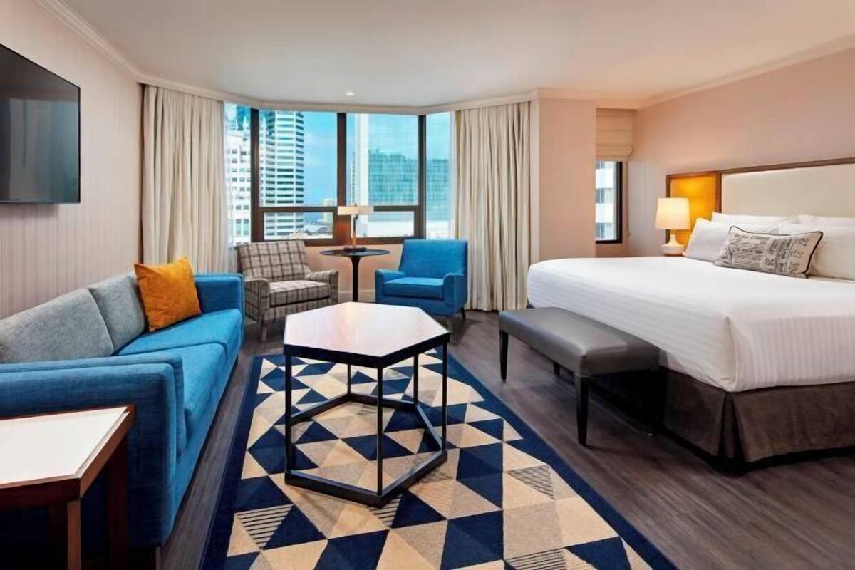 Premium bedding, in-room safe, blackout curtains, iron/ironing board