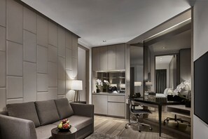 Club Suite, 2 Bedrooms | Living room | 46-inch LCD TV with satellite channels, TV - Singapore Marriott Tang Plaza Hotel  (Singapore)