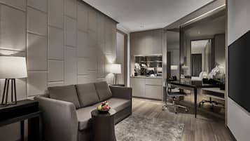 Suite Club, 2 habitaciones | Ropa de cama de alta calidad y minibar