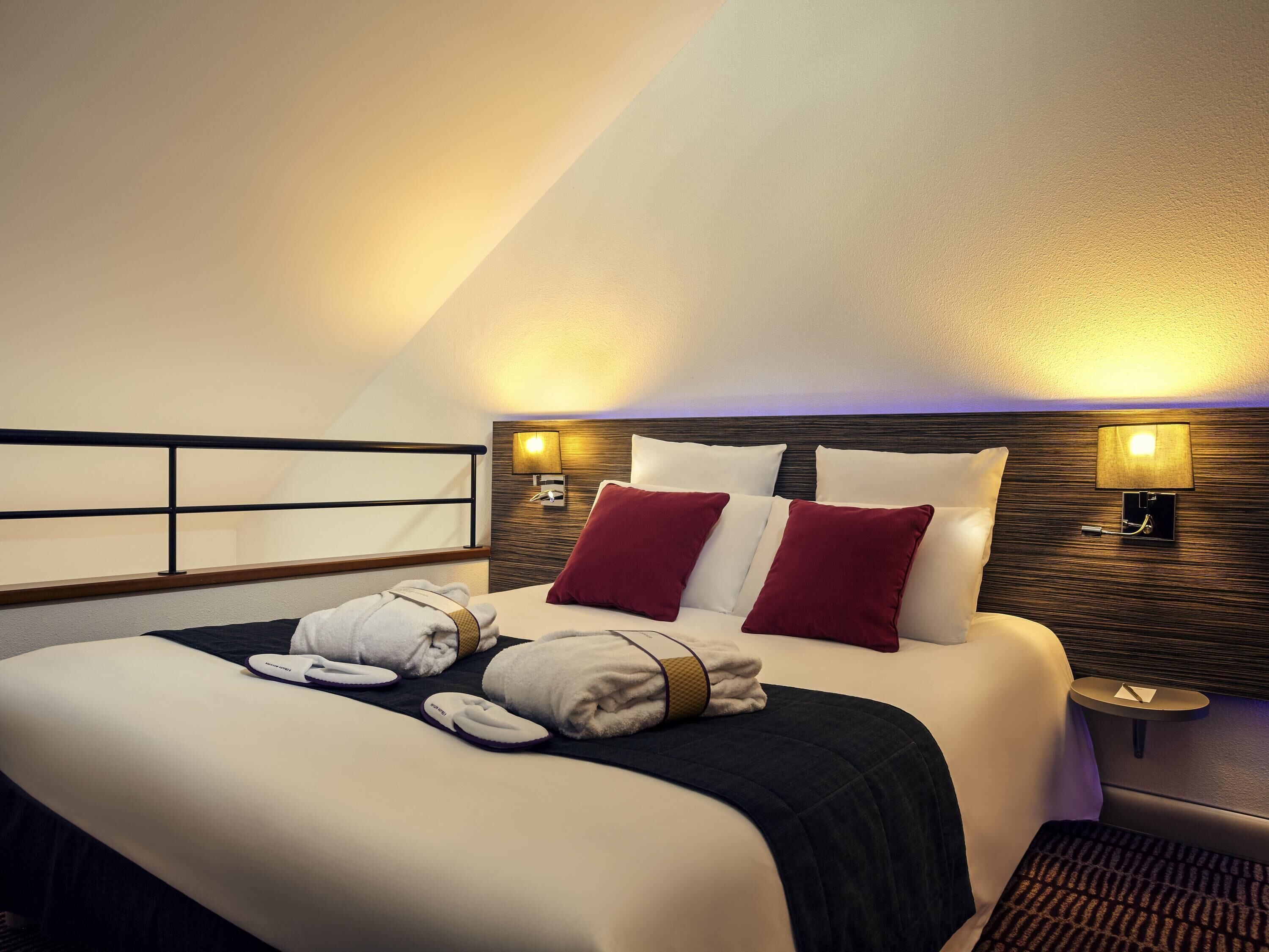 Privilege, 复式, 1 张双人床和 1 张沙发床, 阳台 | 高档床上用品、迷你吧、客房内保险箱、办公桌