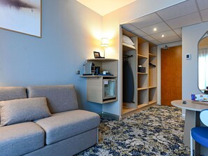 Privilege, Dúplex, 1 cama matrimonial y sofá cama, balcón | Ropa de cama de alta calidad y caja de seguridad en la habitación 