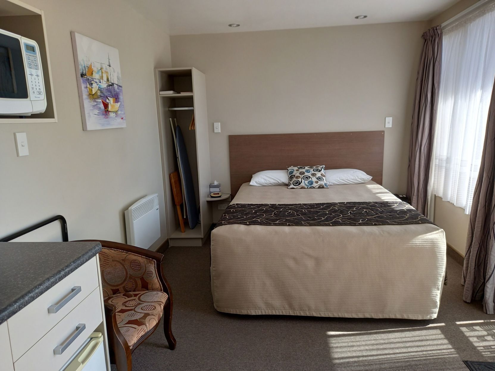 Minibar, blackout curtains, iron/ironing board, free cots/infant beds