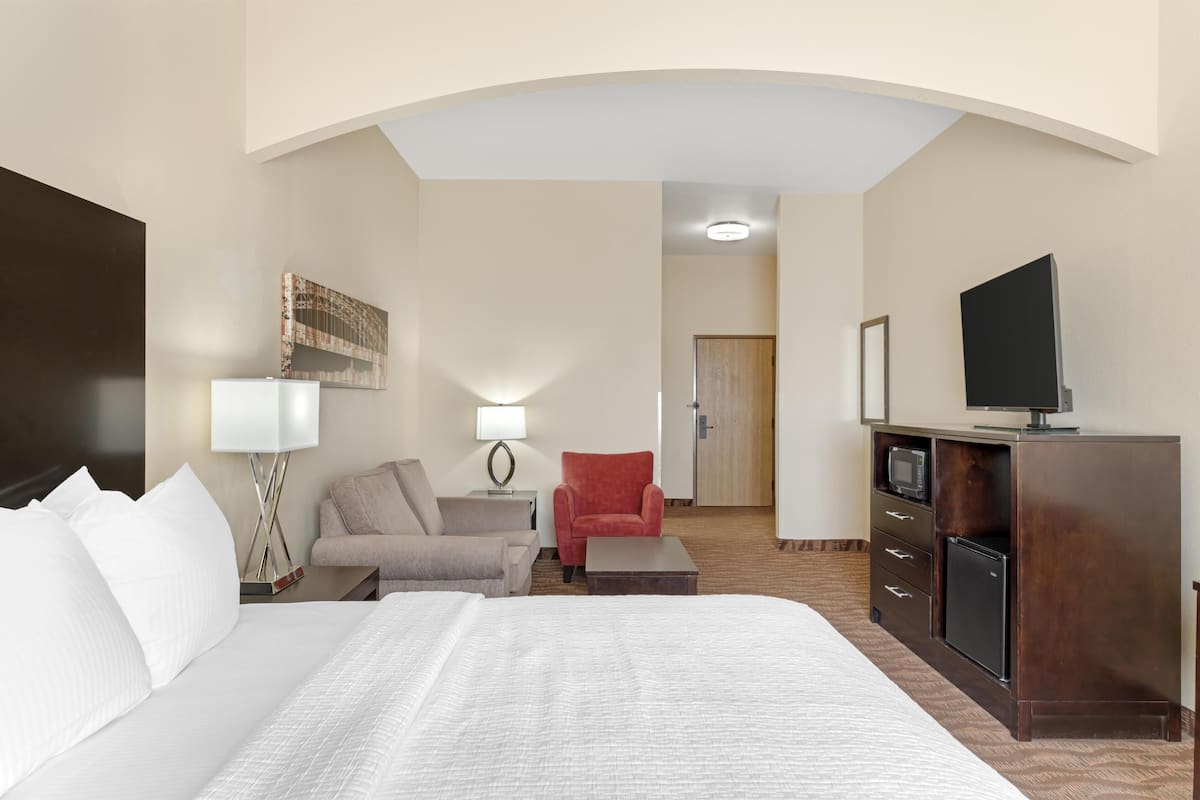 Standard Room, 1 King Bed, Accessible, Refrigerator & Microwave | In-room safe, desk, iron/ironing board, free WiFi