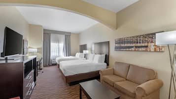 Standard Room, 2 Queen Beds, Accessible, Refrigerator & Microwave | In-room safe, desk, iron/ironing board, free WiFi