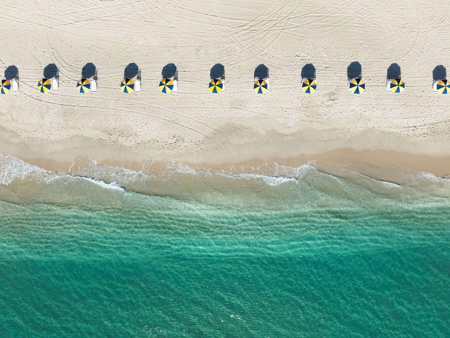 Private beach, white sand, beach cabanas, sun loungers