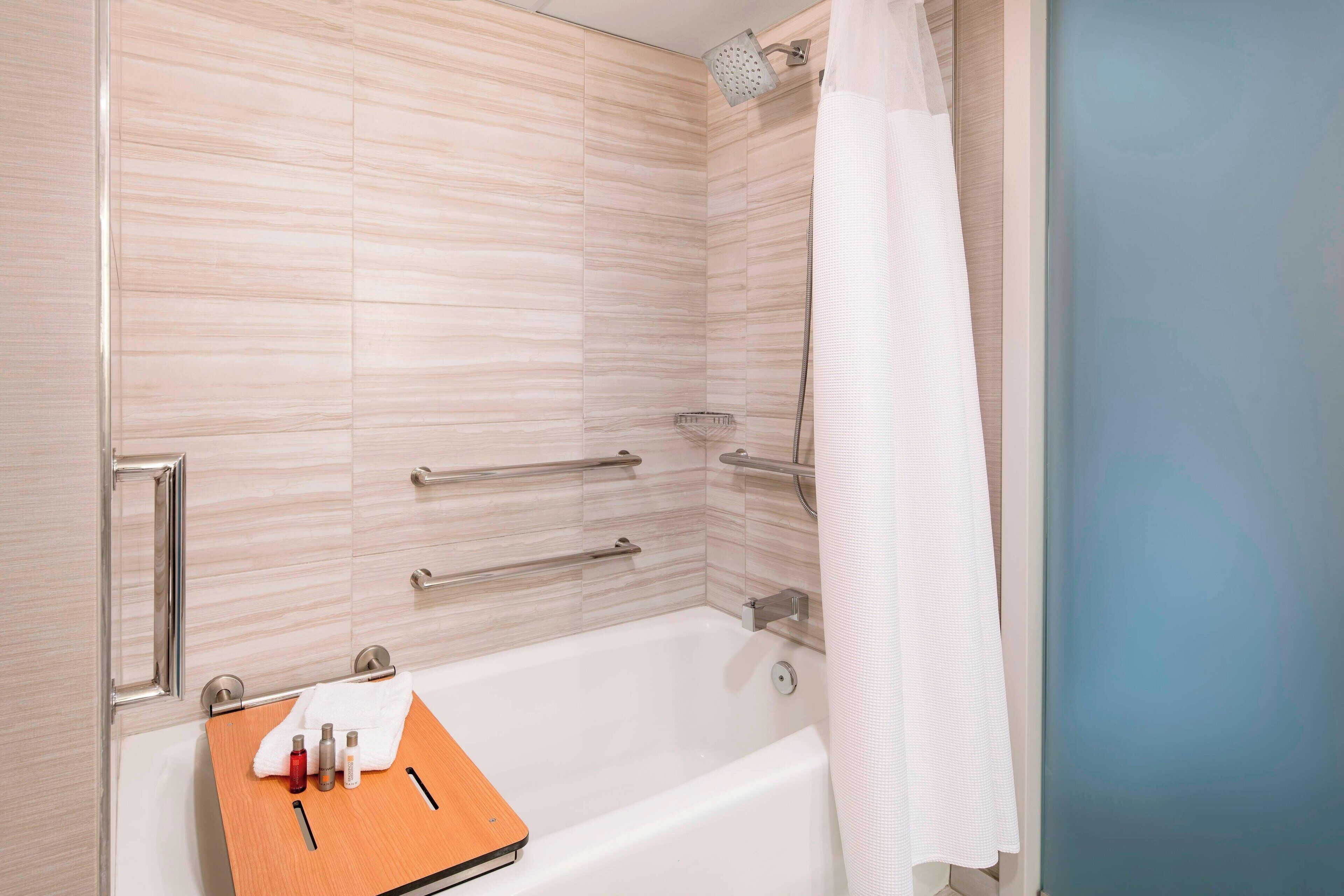 free toiletries, hair dryer, towels, soap