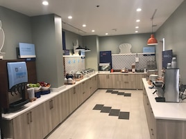 Free daily buffet breakfast