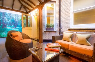 Habitación, 1 cama de matrimonio, terraza | Terraza o patio