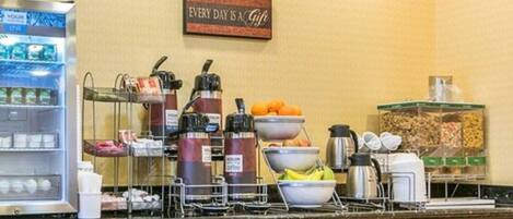 Free daily on-the-go breakfast