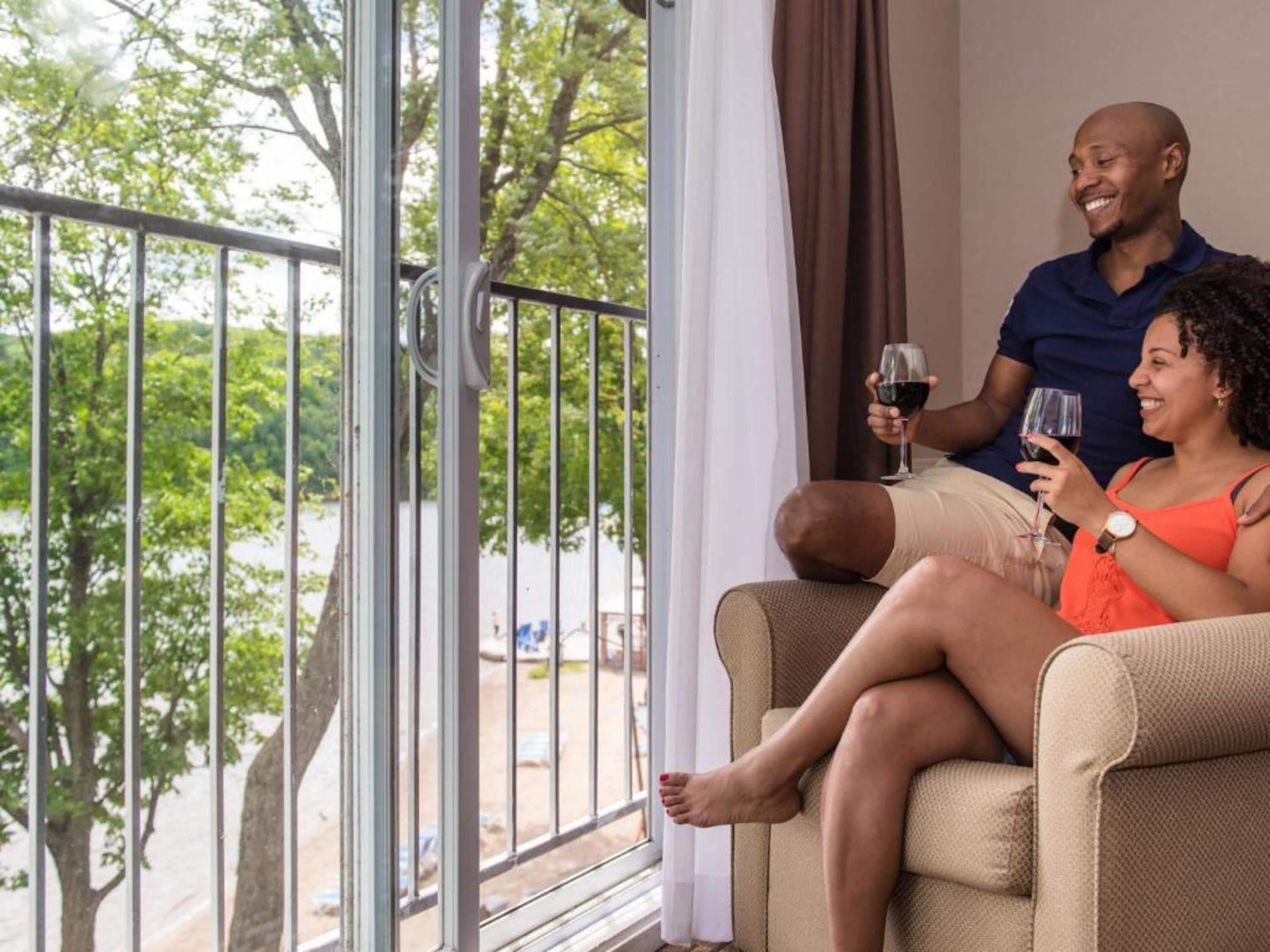 Room, 2 Queen Beds, Lake View (Bayshore Room - Not Pet Friendly) | Hypo-allergenic bedding, desk, blackout drapes, free cribs/infant beds