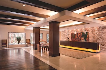 Hotel entrance and lobby at The Ritz-Carlton, Rancho Mirage