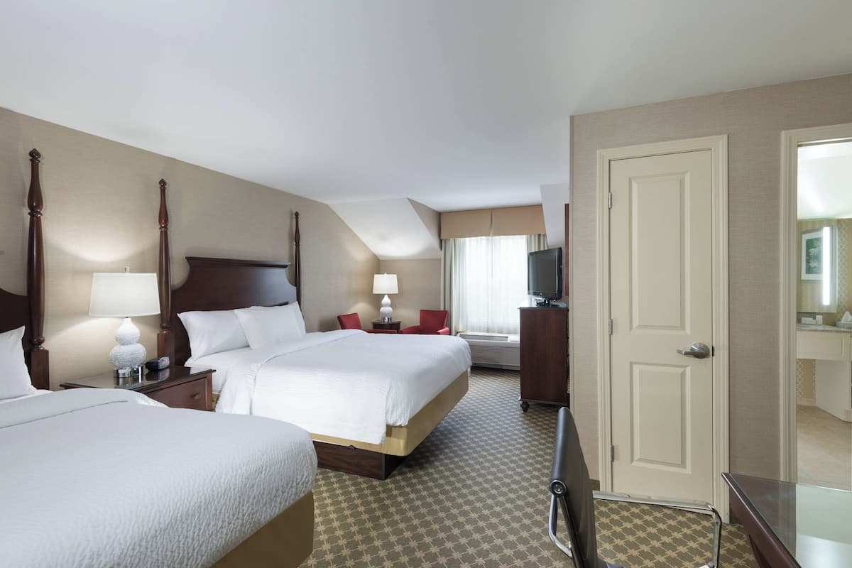 Room, 2 Queen Beds | Hypo-allergenic bedding, desk, laptop workspace, iron/ironing board