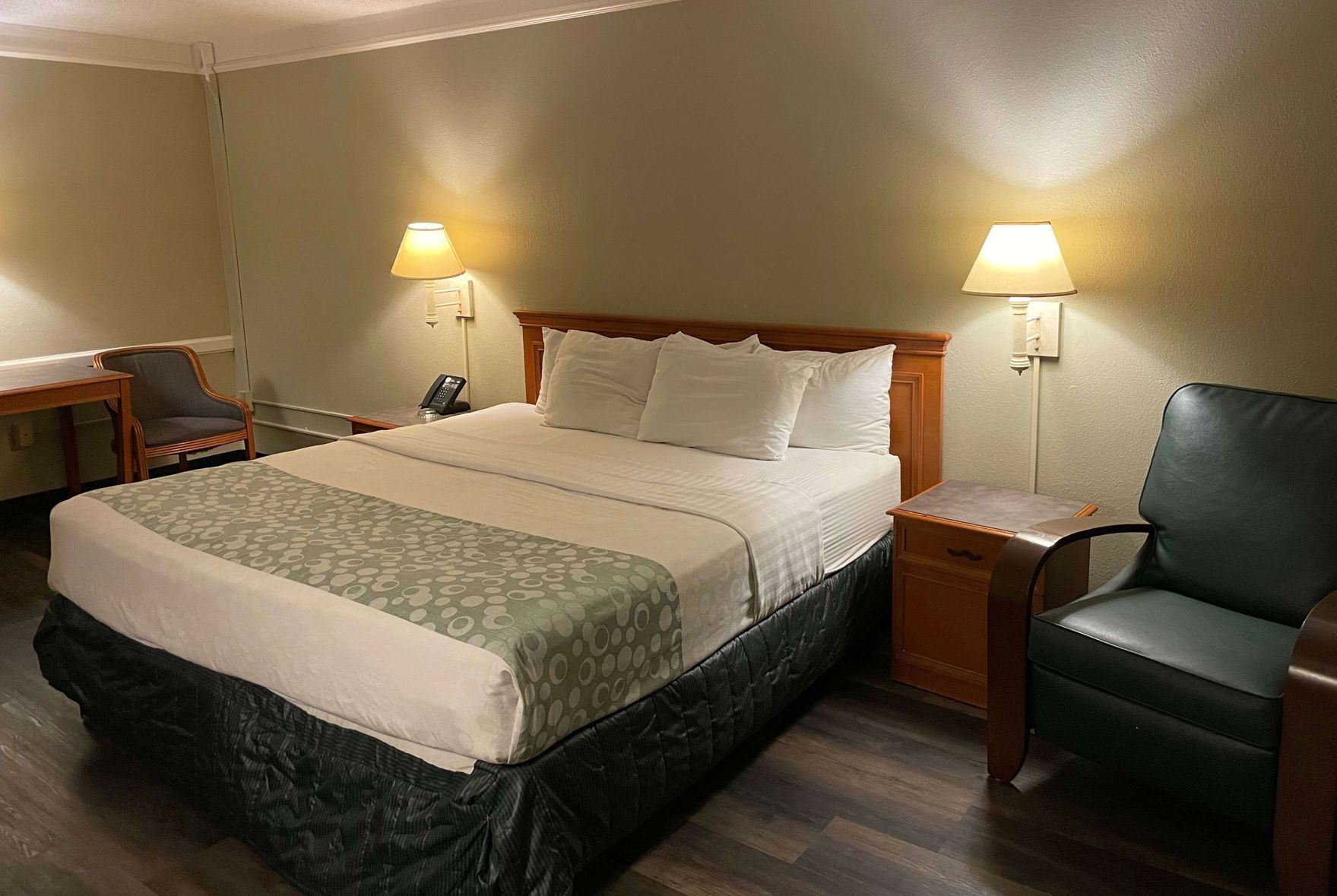 Premium bedding, blackout drapes, iron/ironing board, free WiFi