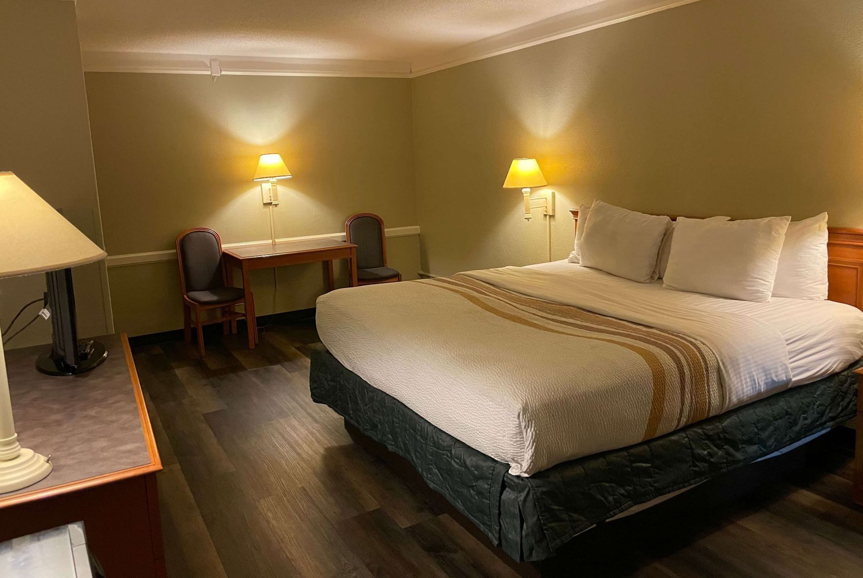 Premium bedding, blackout drapes, iron/ironing board, free WiFi