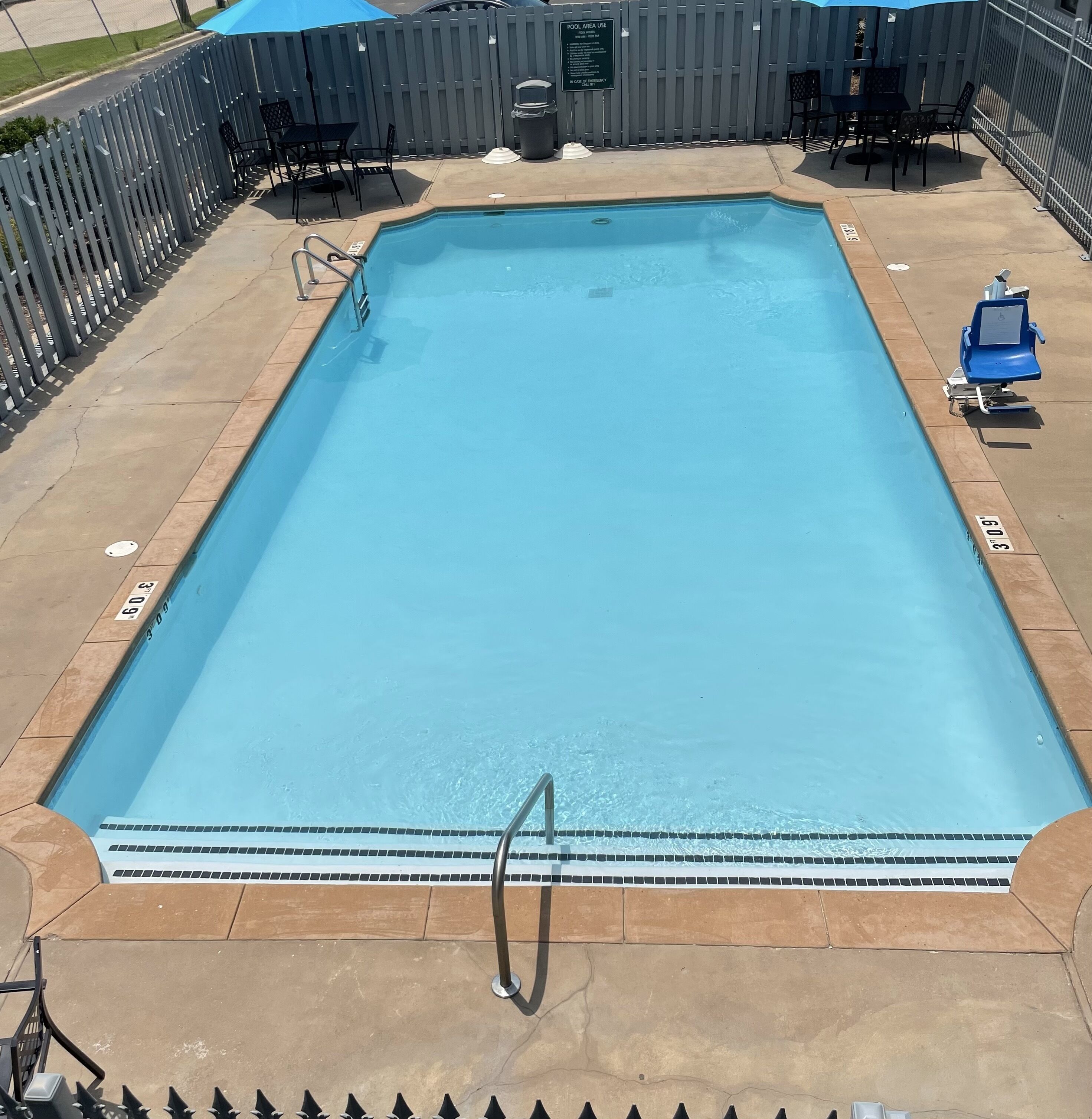 Seasonal outdoor pool