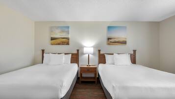 Standard Room, 2 Queen Beds, Non Smoking | Iron/ironing board, free WiFi, bed sheets