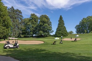 Practice de golf couvert
