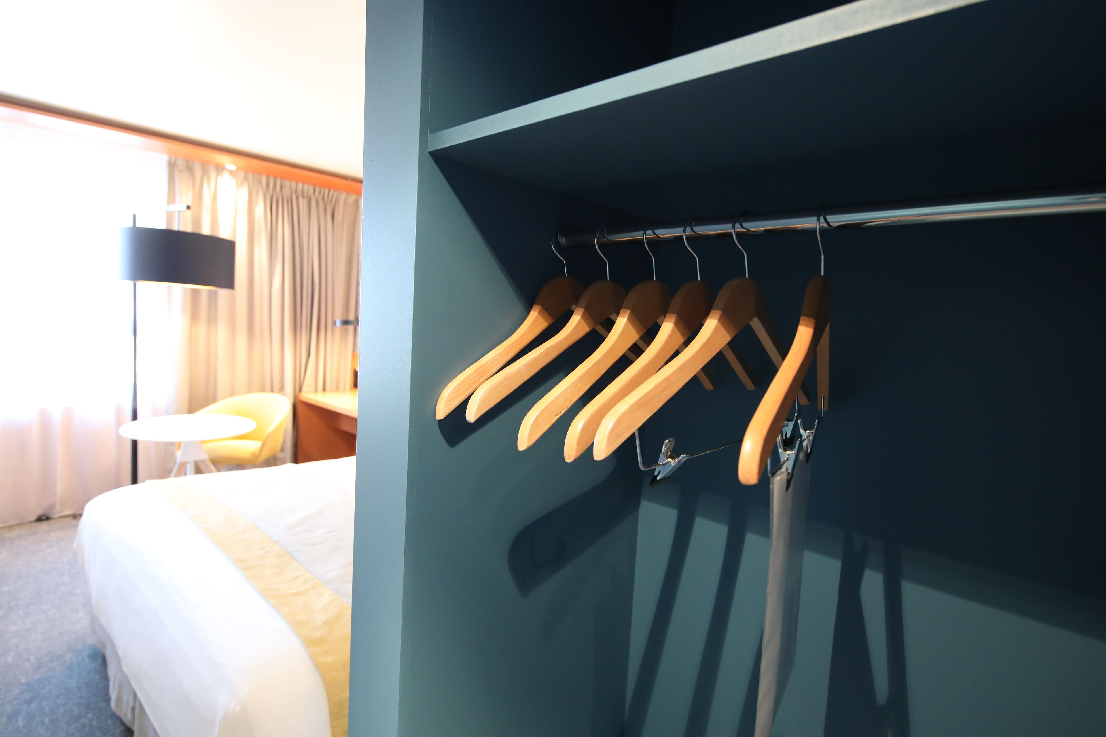 in-room safe, desk, blackout curtains, soundproofing