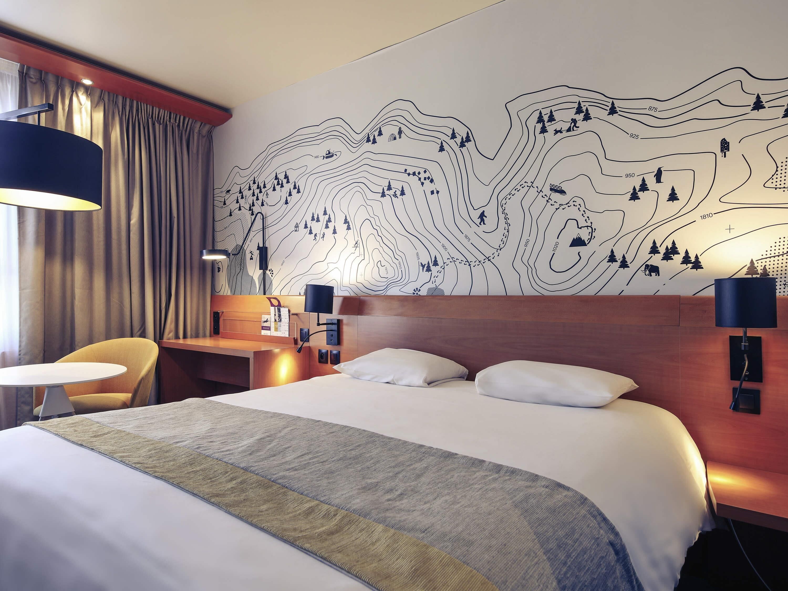 Coffres-forts dans les chambres, bureau, rideaux occultants