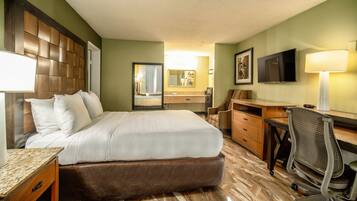 Pillowtop beds, desk, laptop workspace, blackout drapes