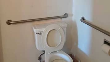 Room, 1 King Bed, Accessible, Non Smoking | Bathroom | Free toiletries, towels