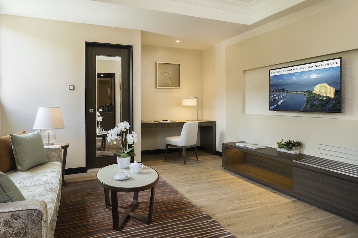 terrace suite | living area | lcd tv