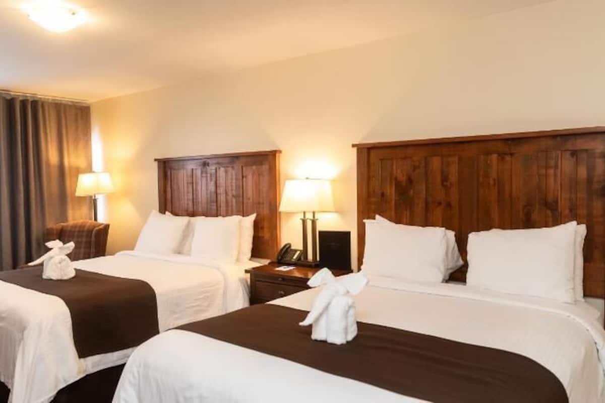 Premium bedding, blackout drapes, soundproofing, iron/ironing board
