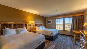 Deluxe Room, 2 Queen Beds, Lake View | Pillow-top beds, desk, iron/ironing board, free cots/infant beds