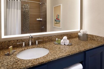 Bathroom shower at DoubleTree Suites by Hilton Orlando - Disney Springs® Area