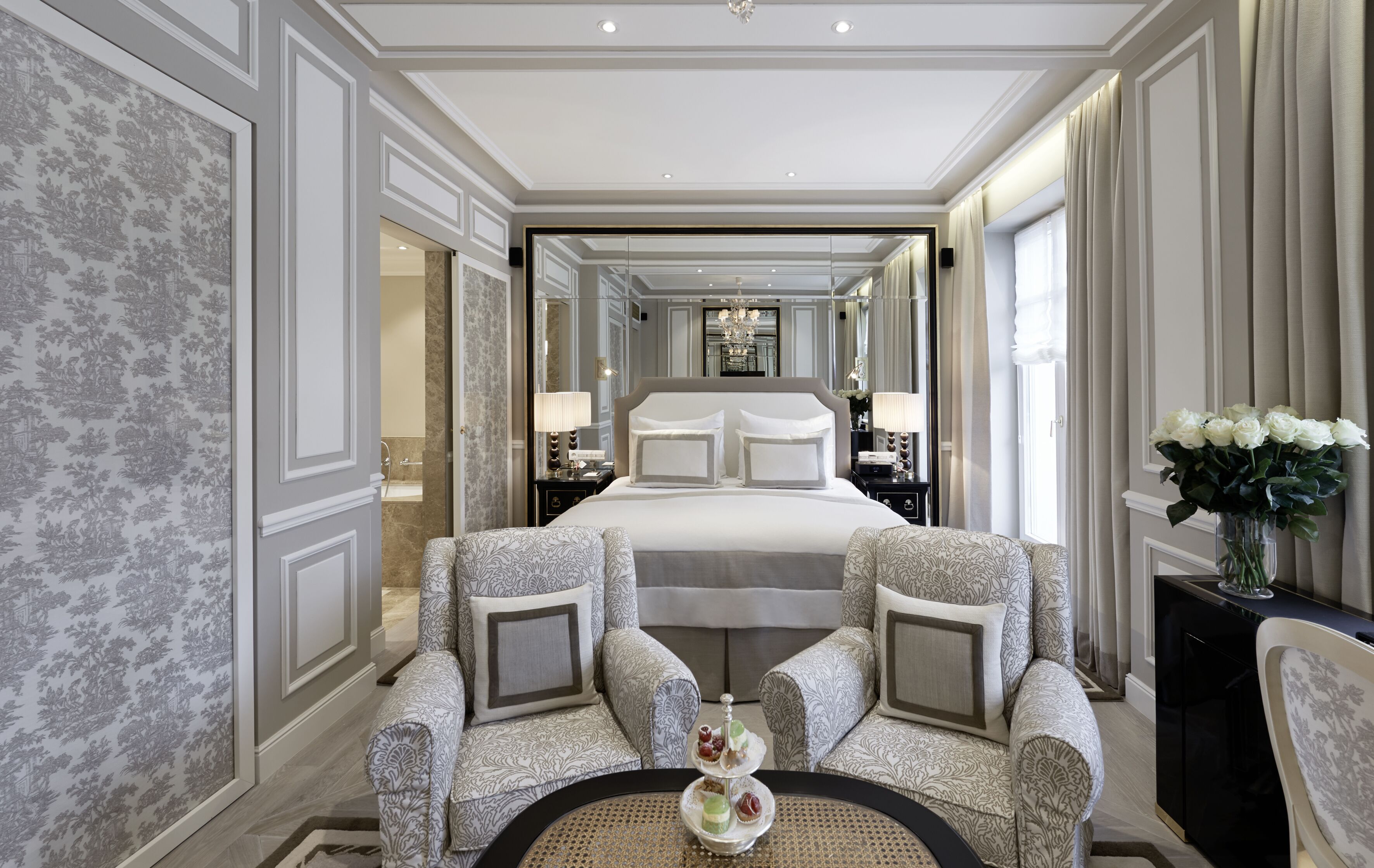 Premium bedding, down comforters, free minibar items, in-room safe