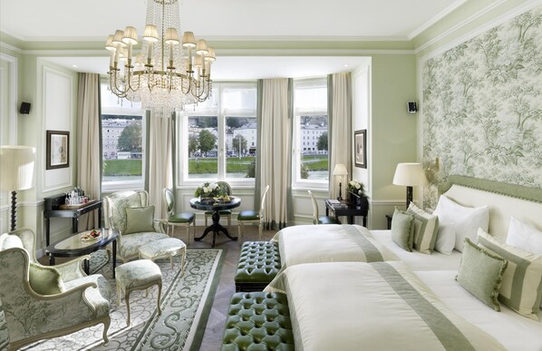 Premium bedding, down duvets, minibar, in-room safe