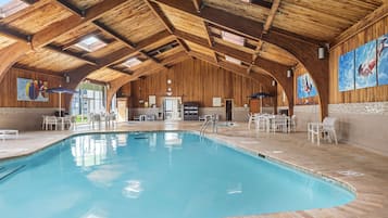 Indoor pool, open 6:00 AM to midnight, sun loungers