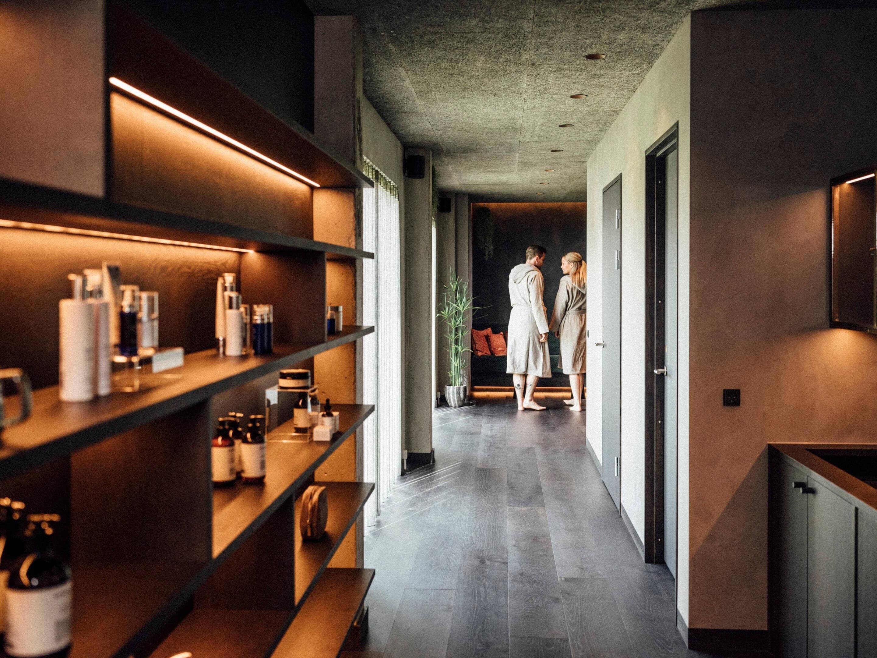 Behandlingsrom for par, kroppsbehandlinger og aromaterapi