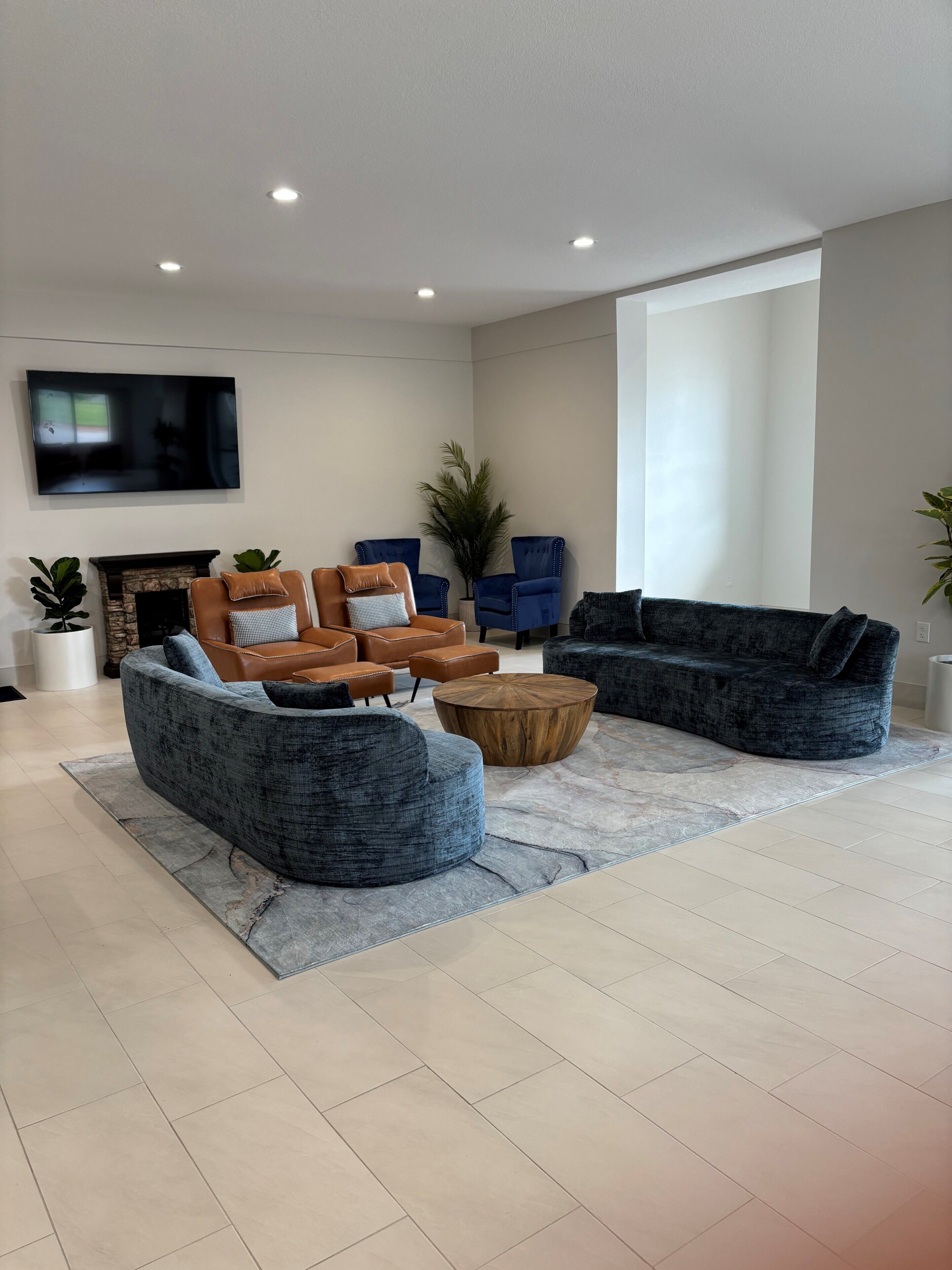 Sala de estar en el lobby
