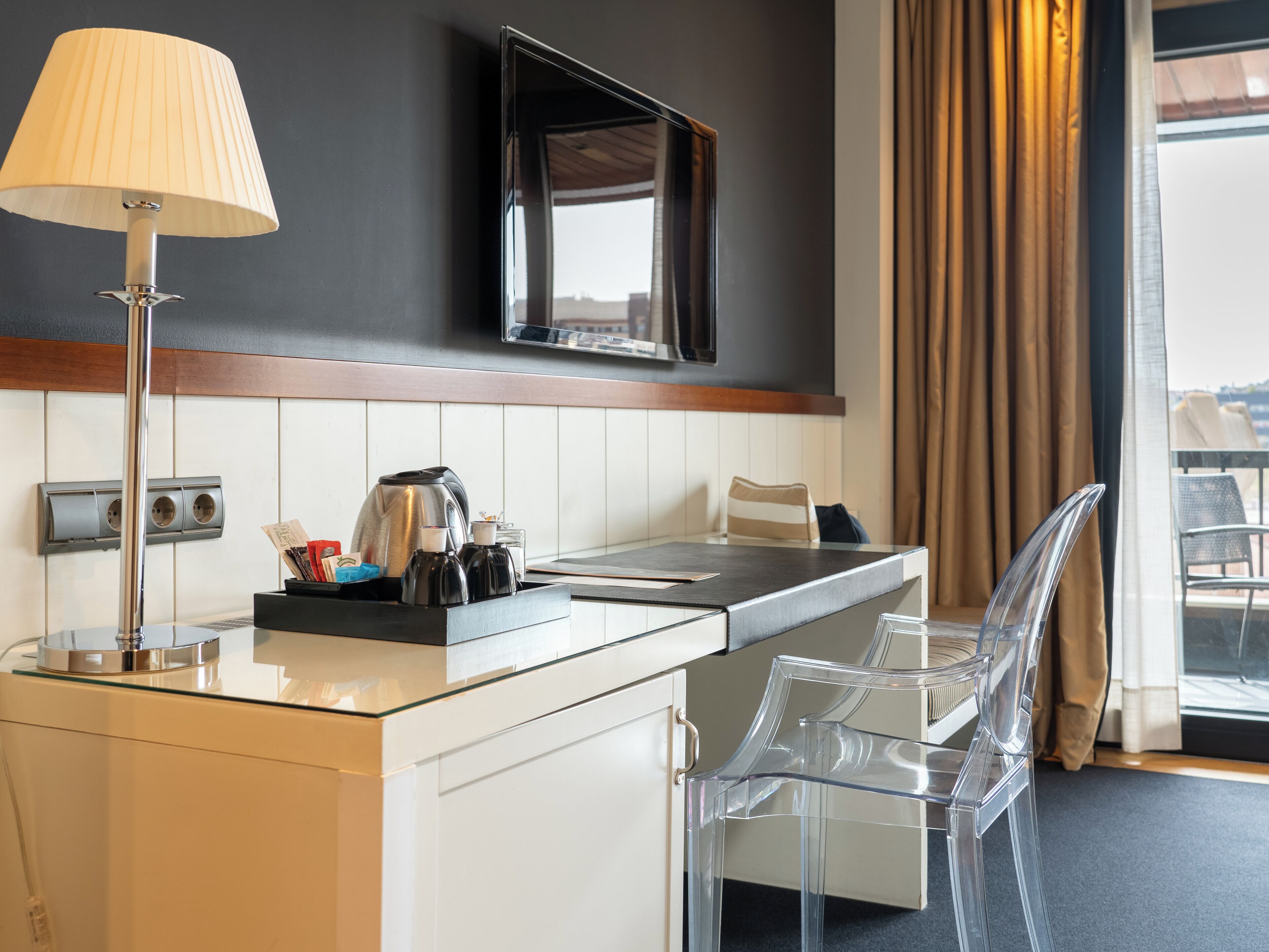 superior double room (plus) | living area | 32-inch tv with cable channels