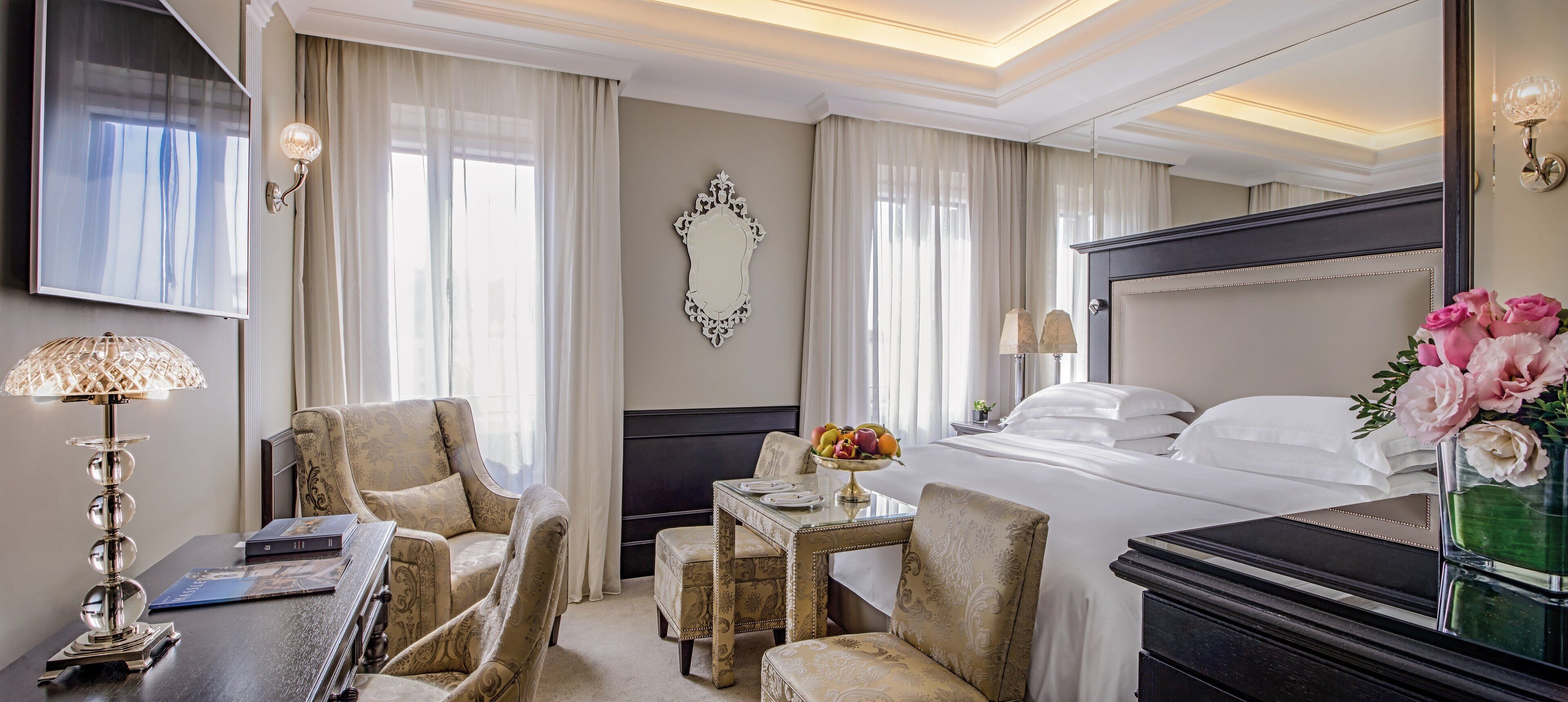 premium bedding, minibar, in-room safe, individually decorated