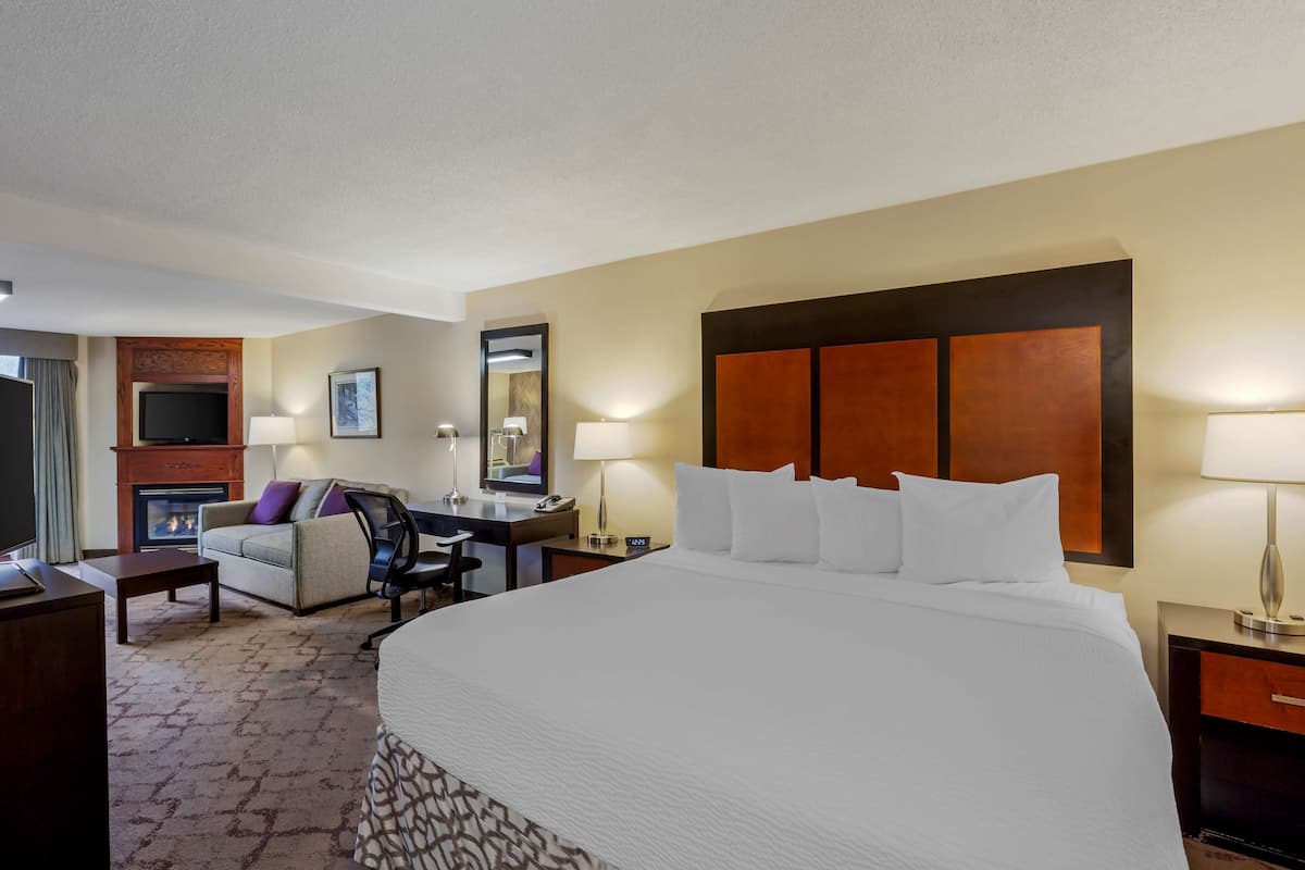 Standard Room, 1 King Bed, Non Smoking, Jetted Tub (with Sofabed) | Premium bedding, pillow-top beds, desk, laptop workspace