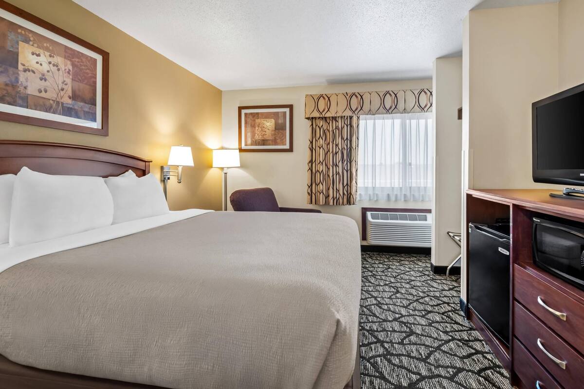 Standard Room, 1 Queen Bed, Non Smoking | Desk, blackout drapes, iron/ironing board, cribs (free)