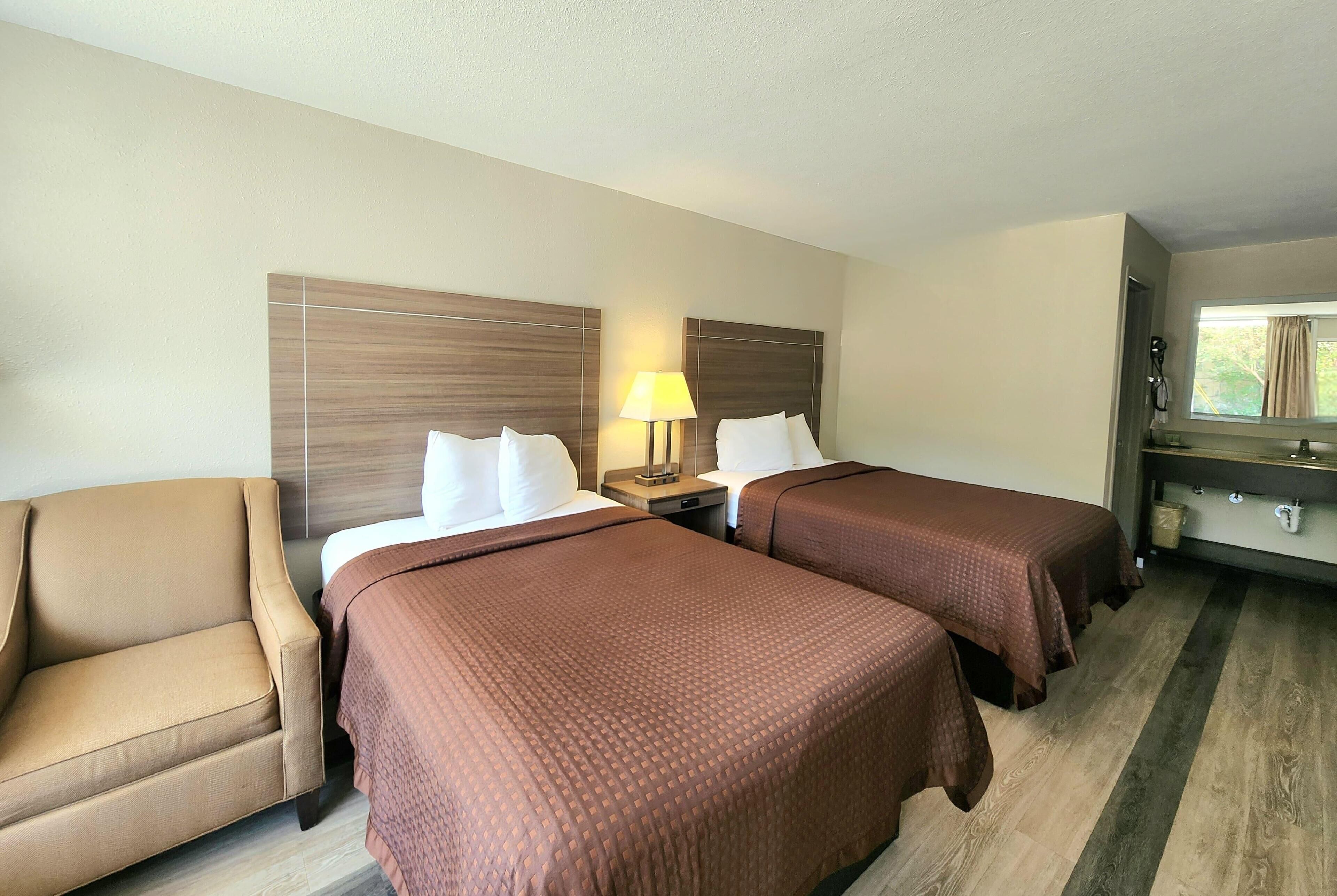 Double Room, 2 Double Beds | Iron/ironing board, free cots/infant beds, free WiFi, bed sheets