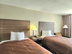Double Room, 2 Double Beds | Iron/ironing board, free cots/infant beds, free WiFi, bed sheets