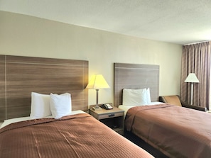 Double Room, 2 Double Beds | Iron/ironing board, free cots/infant beds, free WiFi, bed sheets
