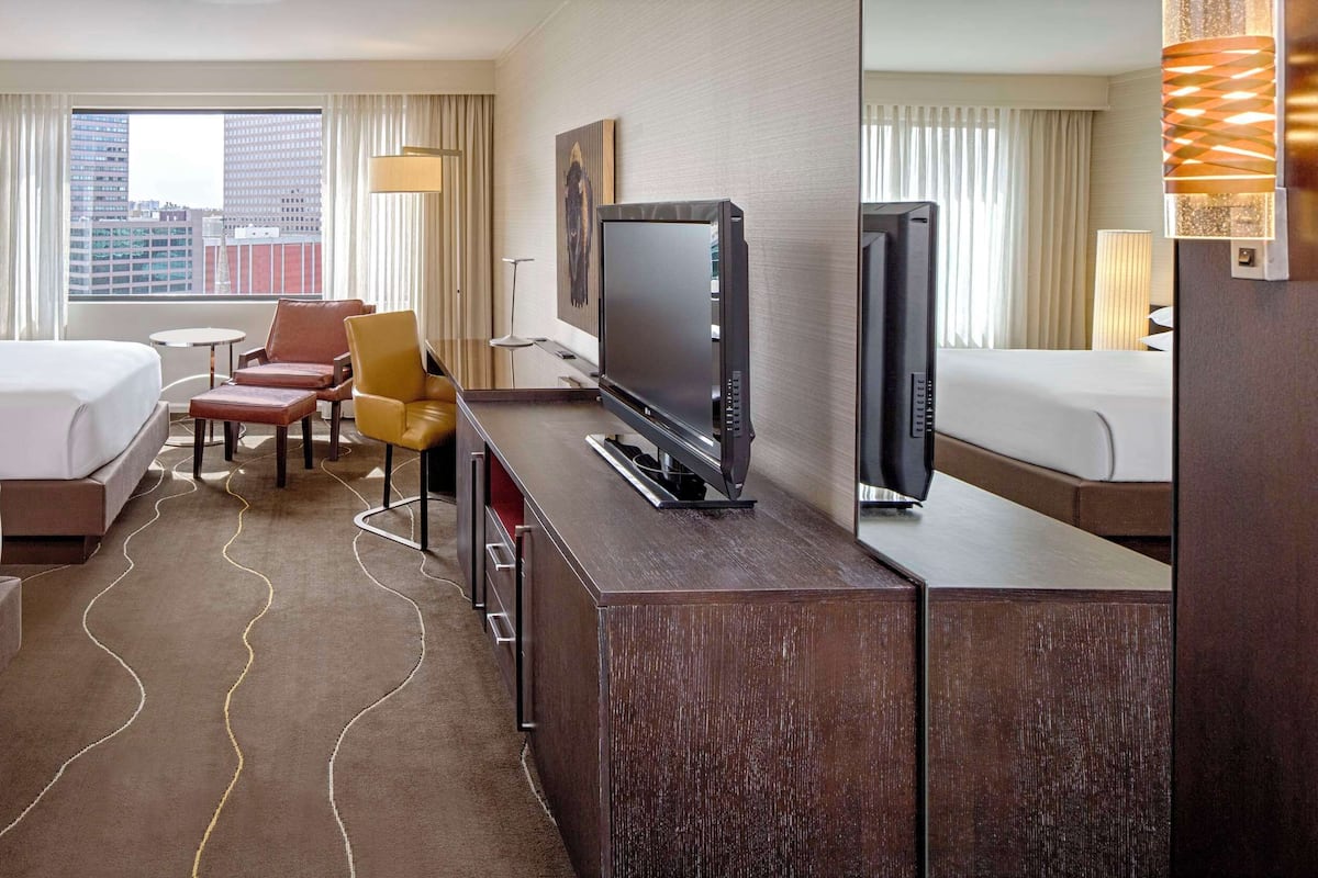 Premium bedding, down duvets, pillow-top beds, in-room safe