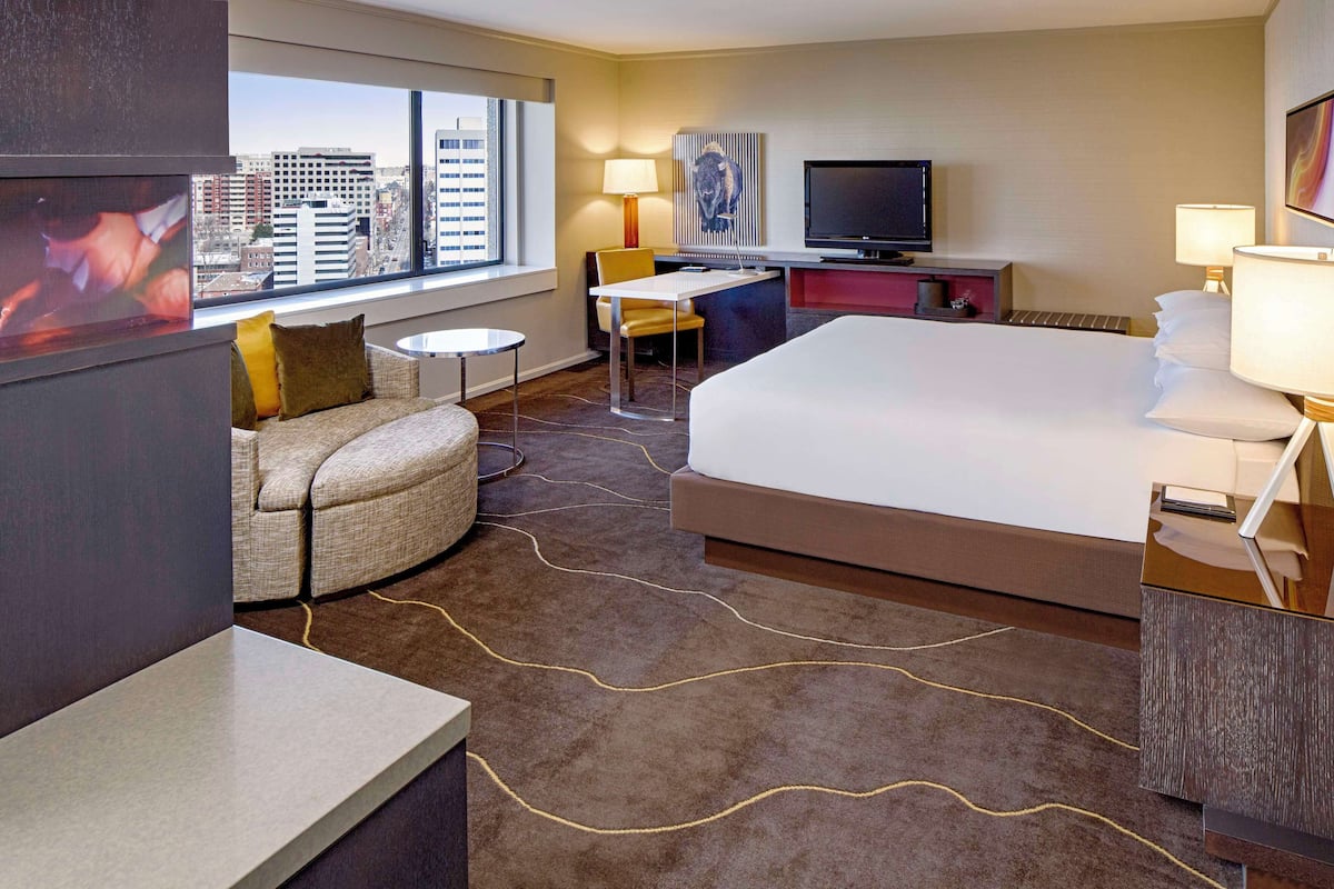 Premium bedding, down duvets, pillow-top beds, in-room safe