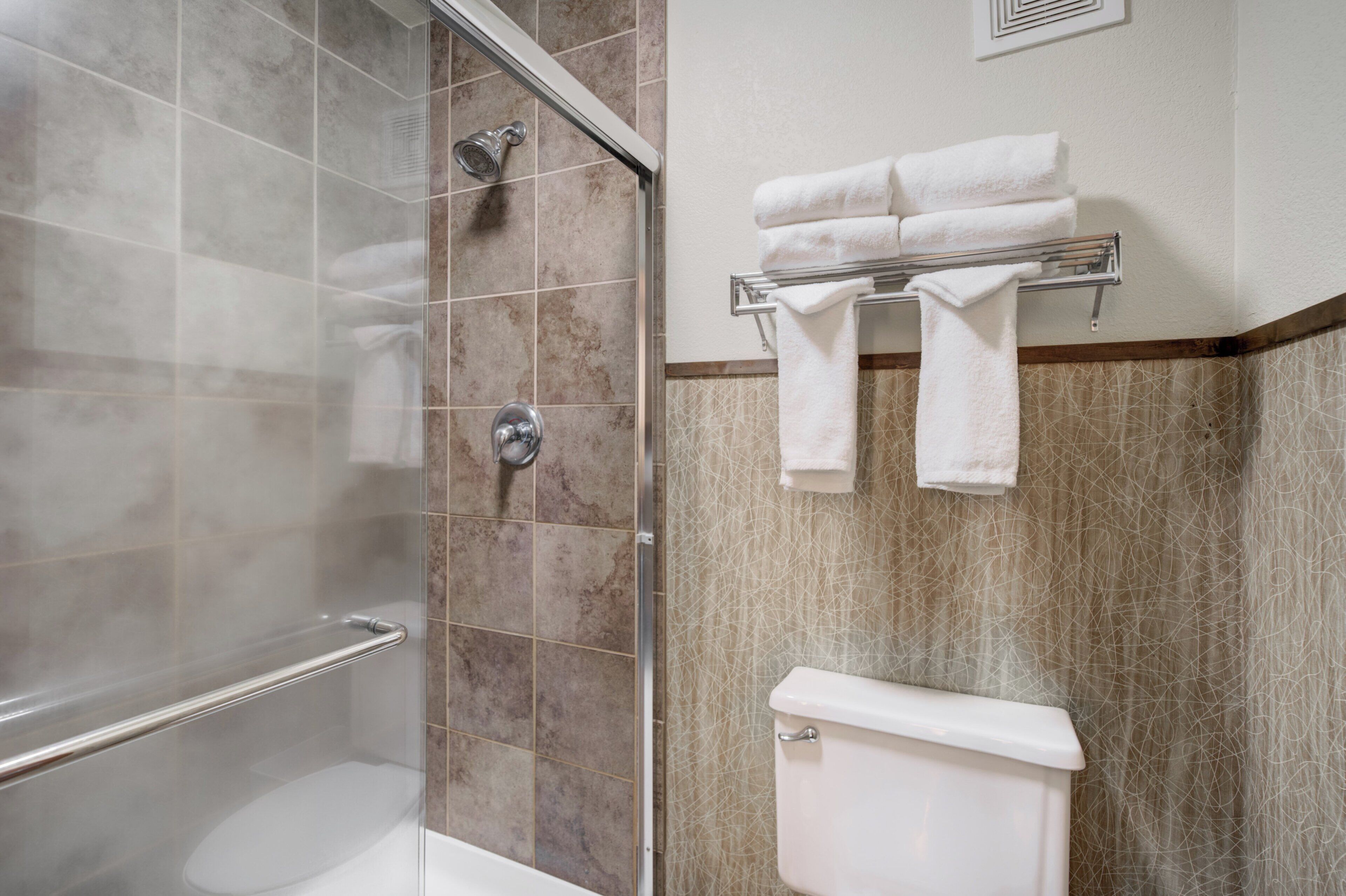 Free toiletries, hair dryer, towels