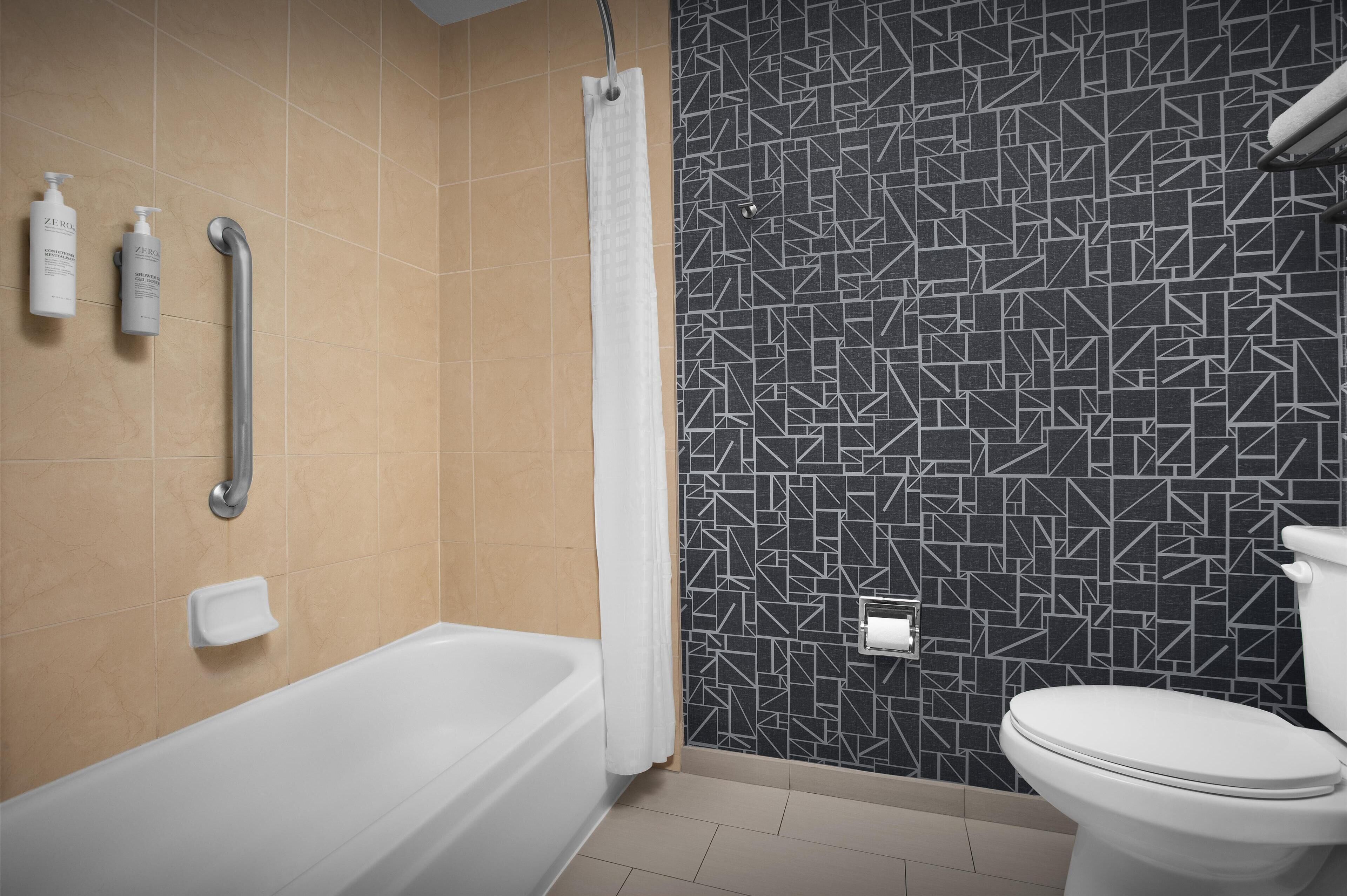 free toiletries, hair dryer, towels, soap