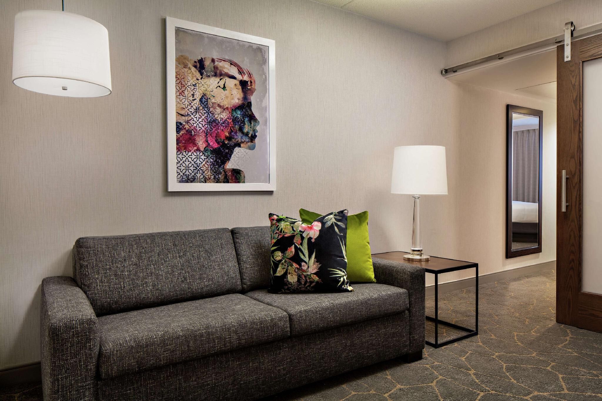 Living area | 50-inch flat-screen TV with cable channels, TV, pay movies
