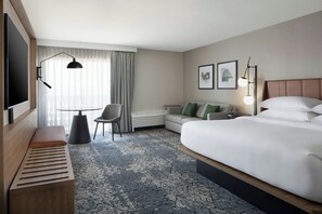 Pillow-top beds, desk, laptop workspace, blackout curtains